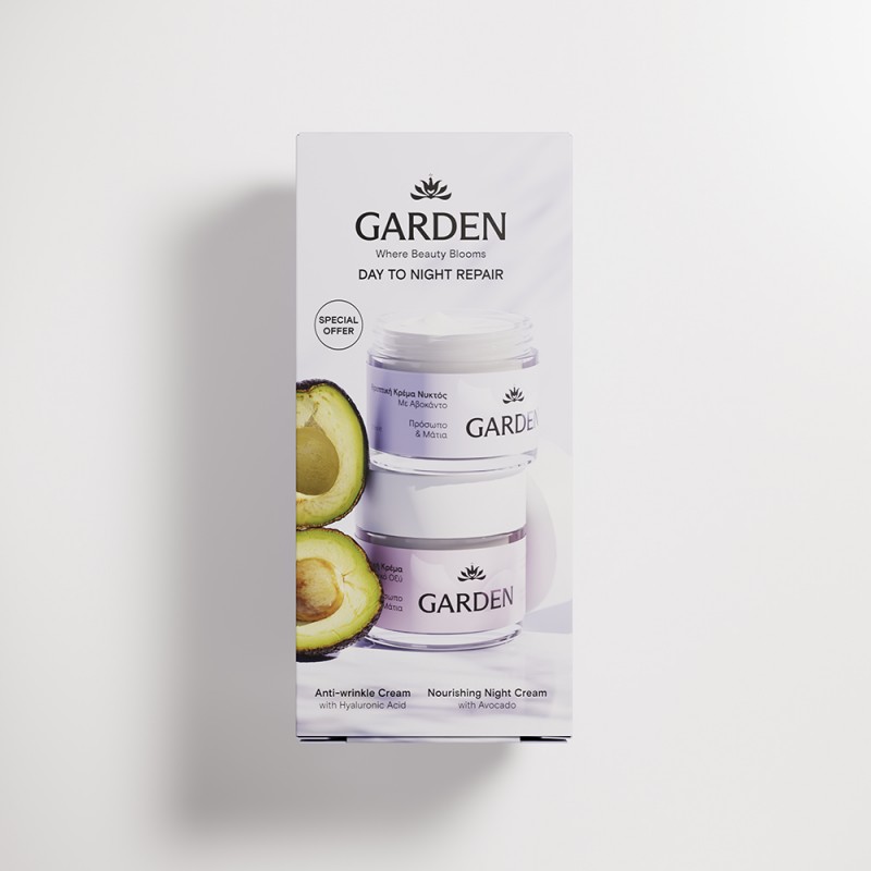 Garden Day to Night Repair & Renewal Care Set (Anti-Wrinkle Cream 50ml + Nourishing Night Cream 50ml)