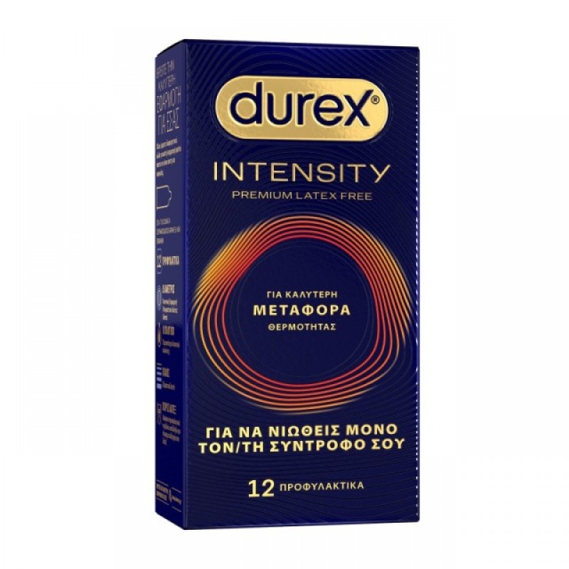 Durex Intensity Regular Εξαιρετικά Λεπτά Προφυλακτικά (12 Τεμάχια)