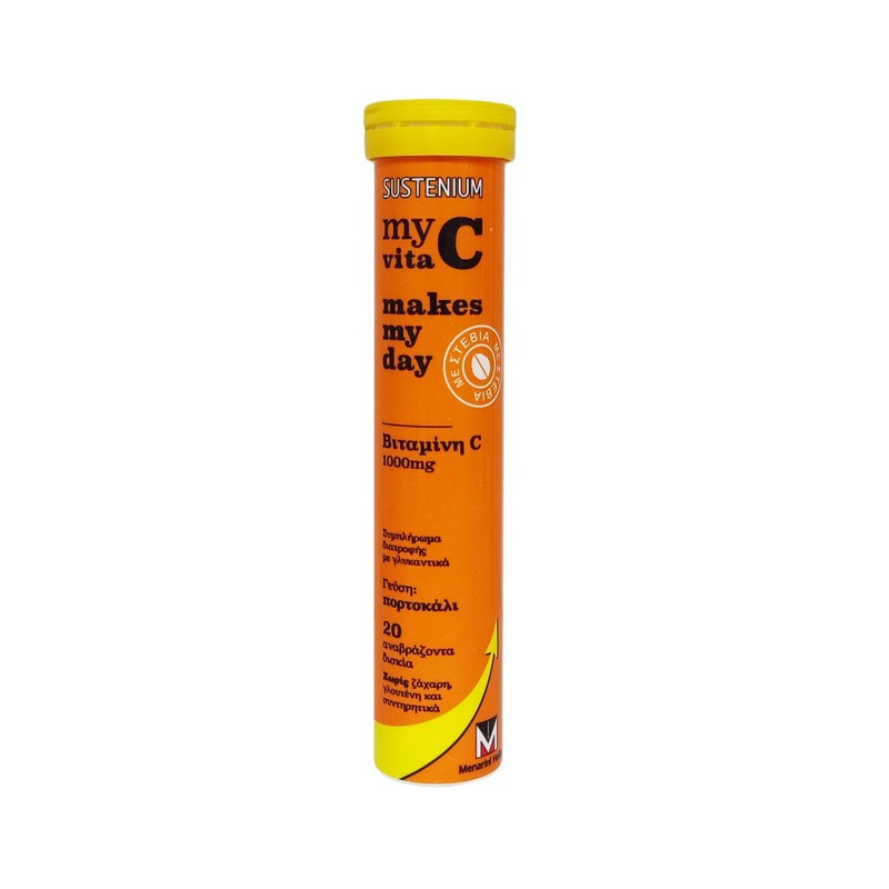 Menarini Sustenium My Vita C Makes My Day Vitamin C 1000mg (20 Αναβράζοντα Δισκία)