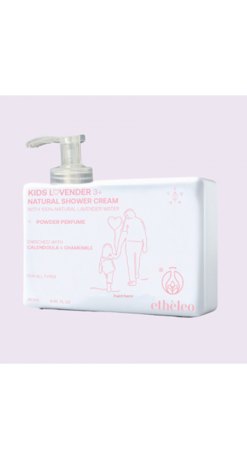 Etheleo Kids Lovender 3+ Natural Shower Cream (250ml)