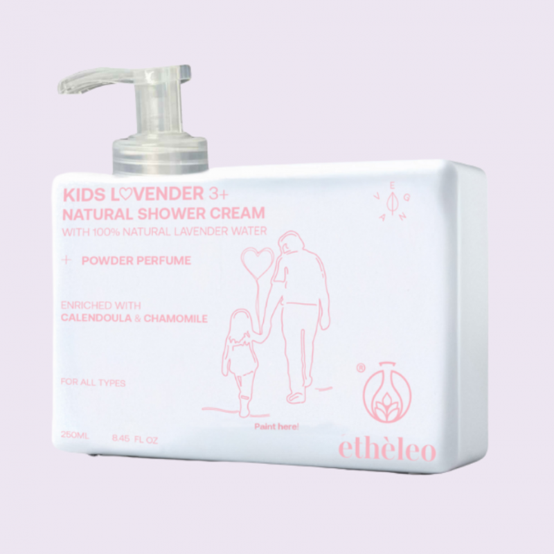 Etheleo Kids Lovender 3+ Natural Shower Cream (250ml)
