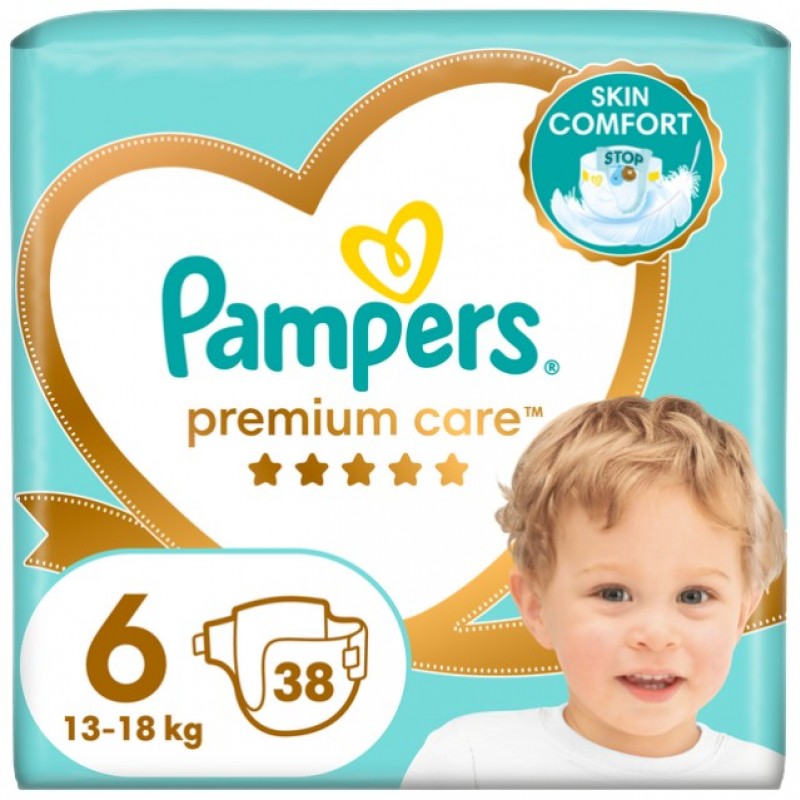 Pampers Premium Care Πάνες Νο. 6 (13+kg) 38 Τεμάχια