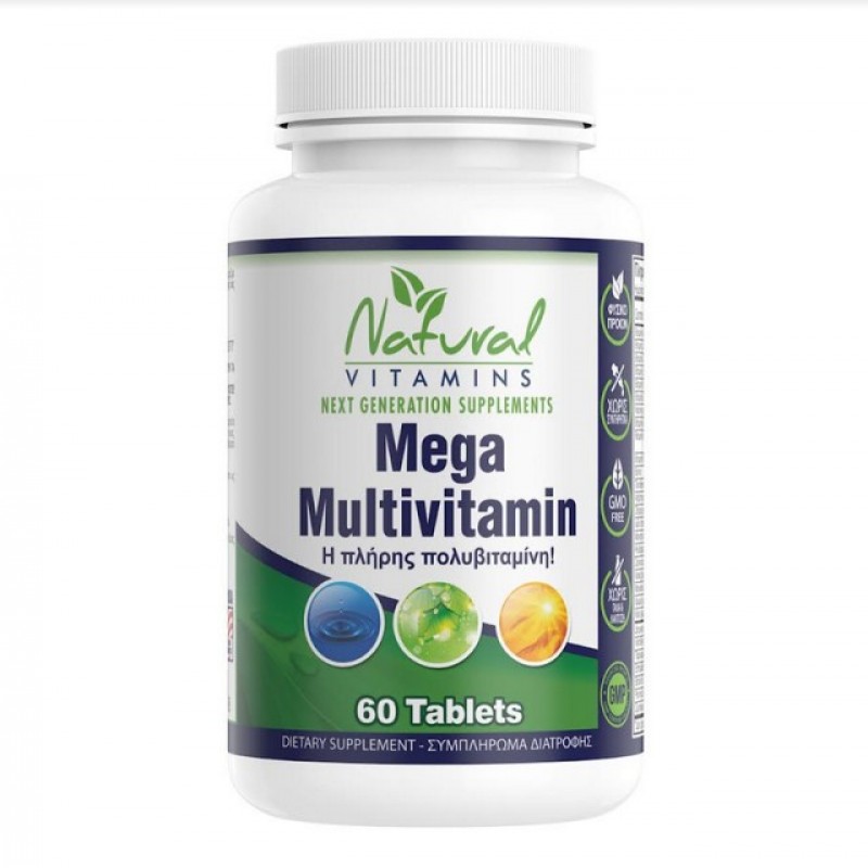 Natural Vitamins Mega Multivitamin (60 δισκία)