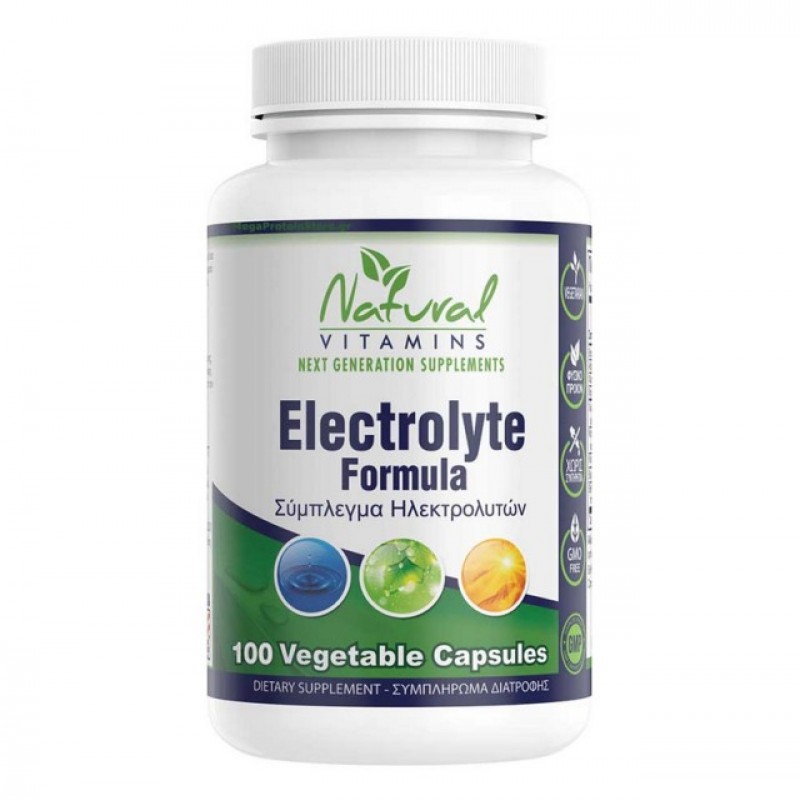 Natural Vitamins Electrolyte Formula (100 φυτικές κάψουλες)