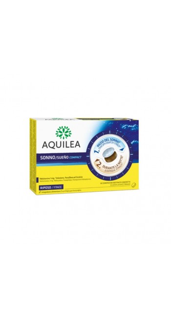 Aquilea Sueño Compact - Συμπλήρωμα Διατροφής με Μελατονίνη (30 δισκία)