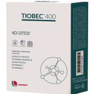 Tiobec 400 - Συμπλήρωμα Διατροφής για το Νευρικό Σύστημα & το Οξειδωτικό Στρες (40 κάψουλες)