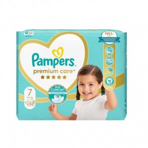 Pampers Premium Care Πάνα Μέγεθος 7 (15kg+) 32 Πάνες