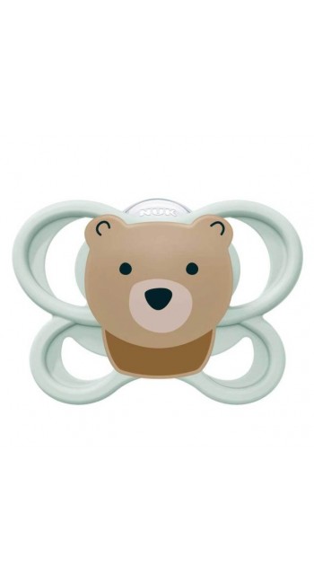 NUK Perfect Match Air Πιπίλα Σιλικόνης Bear Βεραμάν 0-6m