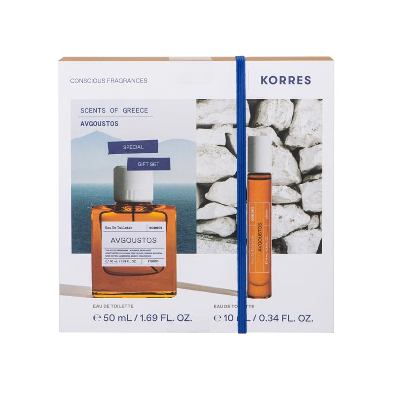 Korres Set Avgoustos Eau De Toilette (50ml & 10ml)