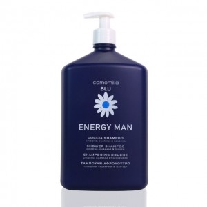 Camomilla Blu Energy Man Shower Shampoo - Ανδρικό Αφρόλουτρο & Σαμπουάν 2 σε 1 για Αναζωογόνηση (1000ml)