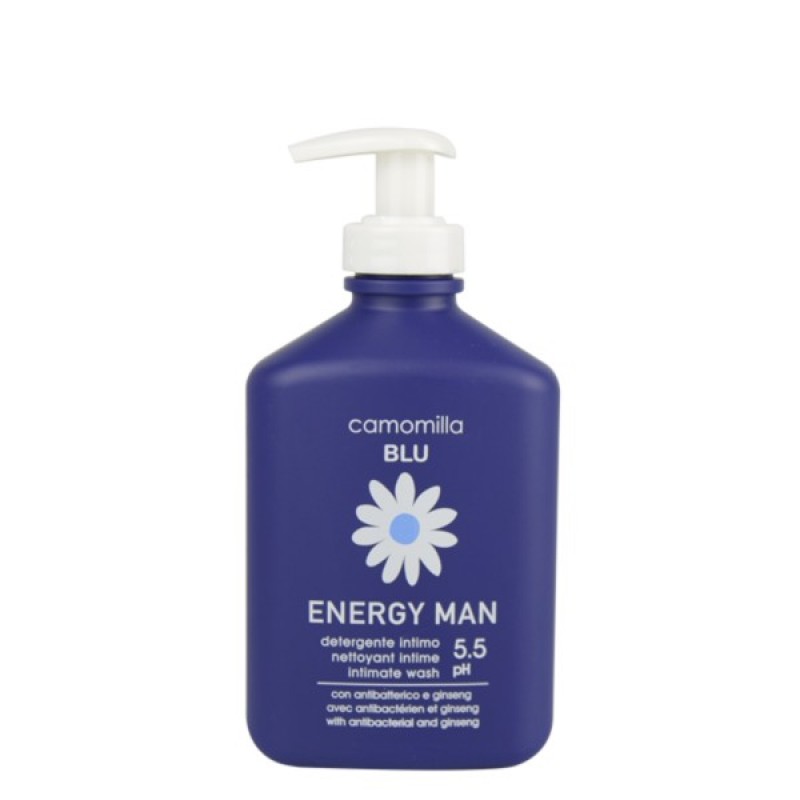 Camomilla Blu Energy Man Intimate Wash pH5.5 - Ανδρικό Υγρό Καθαρισμού Ευαίσθητης Περιοχής για Αναζωογόνηση & Φρεσκάδα (300ml)