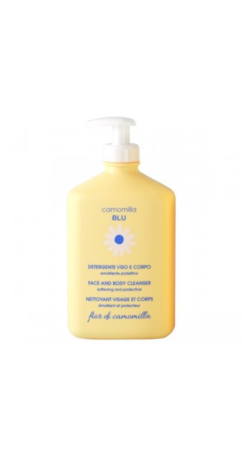Camomilla Blu Fior di Camomilla Face And Body Cleanser - Απαλό Υγρό Καθαρισμού Προσώπου & Σώματος με Άνθη Χαμομηλιού (500ml)