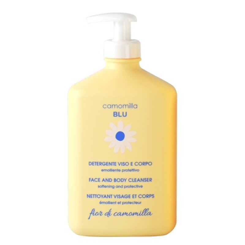Camomilla Blu Fior di Camomilla Face And Body Cleanser - Απαλό Υγρό Καθαρισμού Προσώπου & Σώματος με Άνθη Χαμομηλιού (500ml)