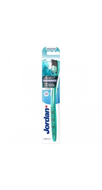 Jordan Ultralite Whitening Medium Toothbrush (1 τμχ.) – Πανάλαφρη Οδοντόβουρτσα για Λεύκανση & Αποτελεσματικό Καθαρισμό