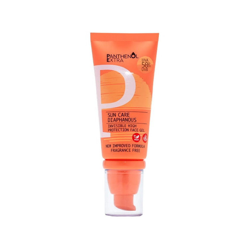 Medisei Panthenol Extra Sun Care Diaphanous Αντηλιακό Gel Προσώπου SPF 50 (50ml)