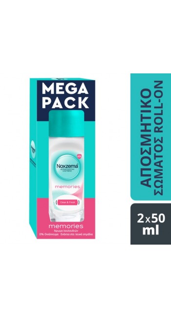 Noxzema Memories Antiperspirant Deodorant Roll-On — Mega Pack Promo 2x50ml (1+1 Δώρο)