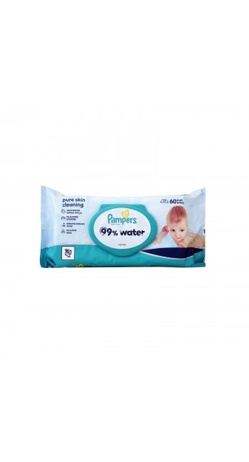 Pampers 99% Water Μωρομάντηλα (60 τεμάχια)
