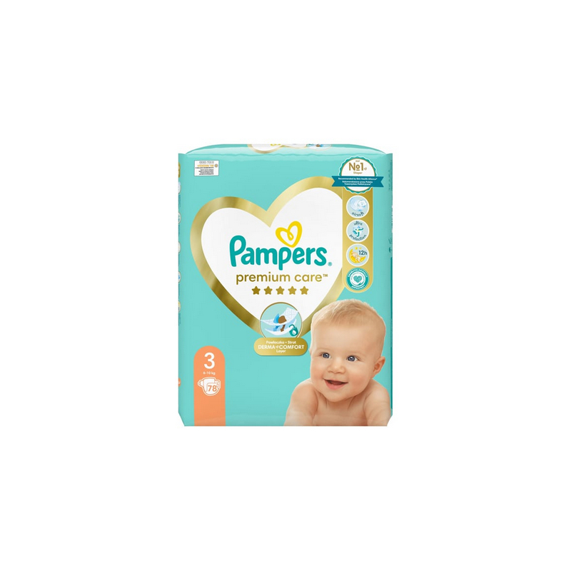 Pampers Premium Care No. 3 (6-10kg) Βρεφικές Πάνες (78 τεμάχια)