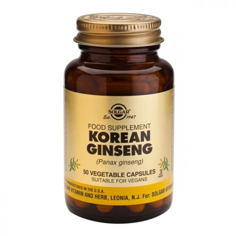 Solgar Korean Ginseng Root Extract (50 φυτικές κάψουλες)