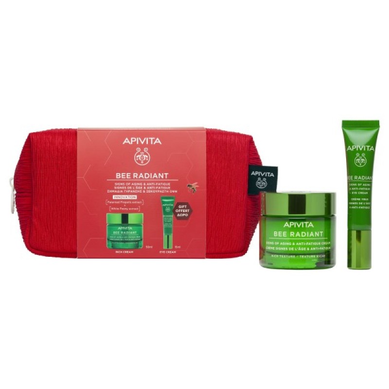 Apivita Promo Bee Radiant — Set Πρόληψης & Αποκατάστασης Λάμψης (Πλούσια Υφή)