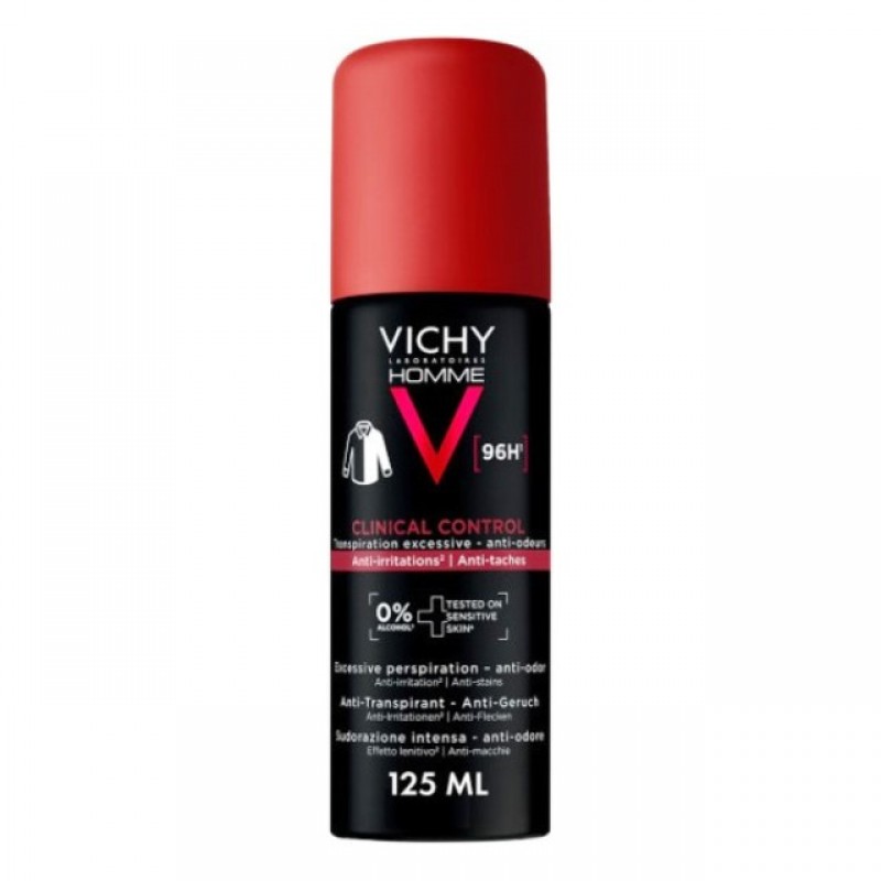Vichy Homme Clinical Control Deodorant Aerosol 96h (125ml)