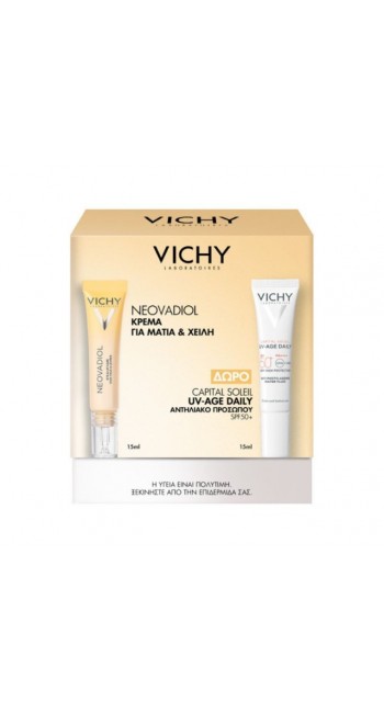 Vichy Set Neovadiol Κρέμα για Μάτια & Χείλη (15ml) & ΔΩΡΟ Capital Soleil UV-Age Daily SPF50+ (15ml)