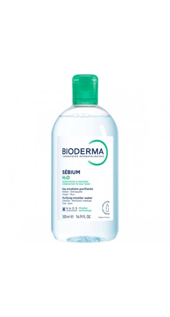 Bioderma Sebium H2O Νερό Micellaire Καθαρισμού & Ντεμακιγιάζ για το Μικτό/Λιπαρό ή με Τάση Ακμής Δέρμα 500ml
