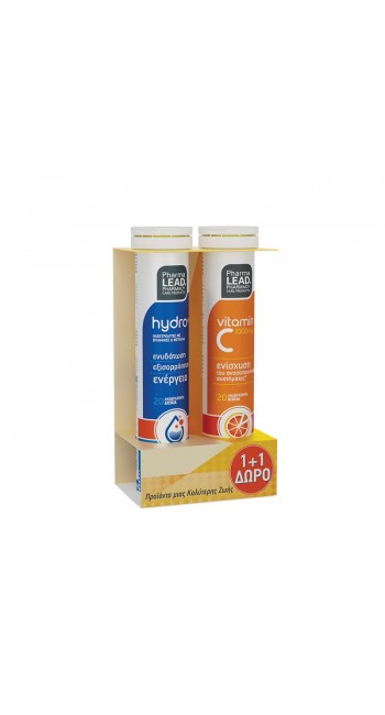 Pharmalead Combo Pack Hydro+ & Vitamin C 1000mg (2x20 αναβράζοντα δισκία)