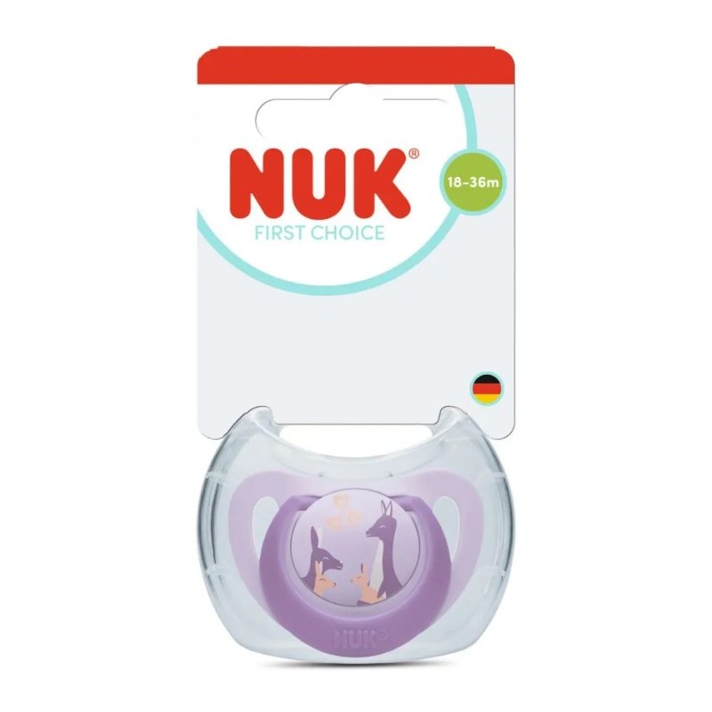 NUK First Choice Πιπίλα Σιλικόνης Purple Kangaroo 18-36m (1 τμχ)
