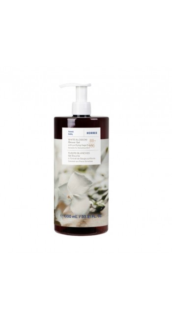 Korres Renewing Body Cleanser Αναζωογονητικό Αφρόλουτρο με Άρωμα Λευκά Άνθη (1000ml)