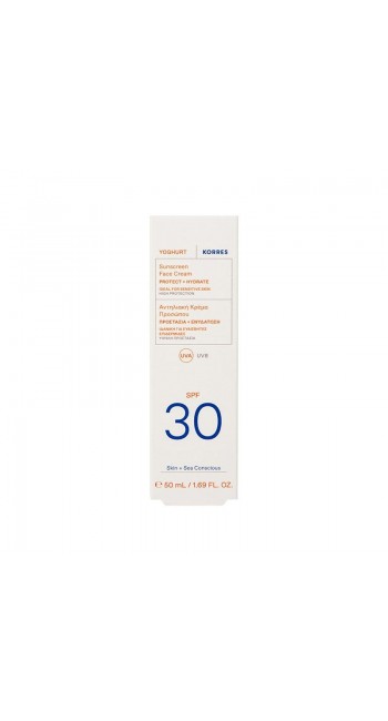 Korres Yoghurt Αντηλιακή Κρέμα Προσώπου SPF 30 (50ml)