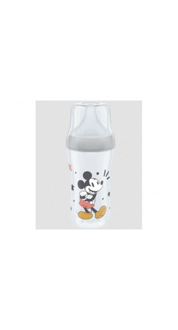 NUK Perfect Match Πλαστικό Μπιμπερό Mickey Mouse 3m+ (260ml - 10.216.305)