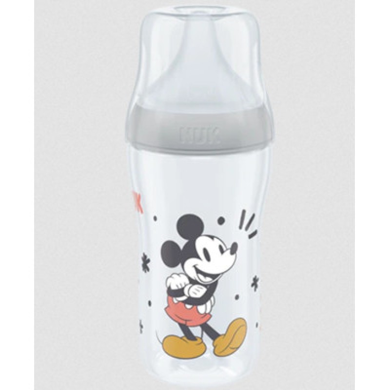 NUK Perfect Match Πλαστικό Μπιμπερό Mickey Mouse 3m+ (260ml - 10.216.305)