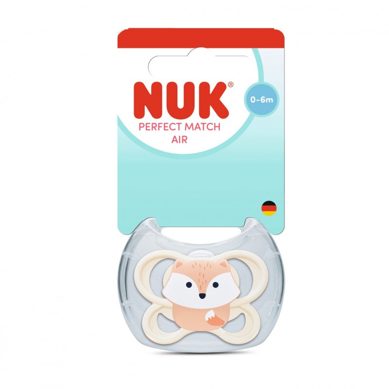 NUK Perfect Match Air Πιπίλα Σιλικόνης 0-6m (1 τμχ)