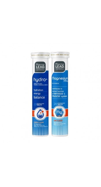 Pharmalead Combo Pack Hydro+ & Magnesium 375mg (20+20 αναβράζοντα δισκία)
