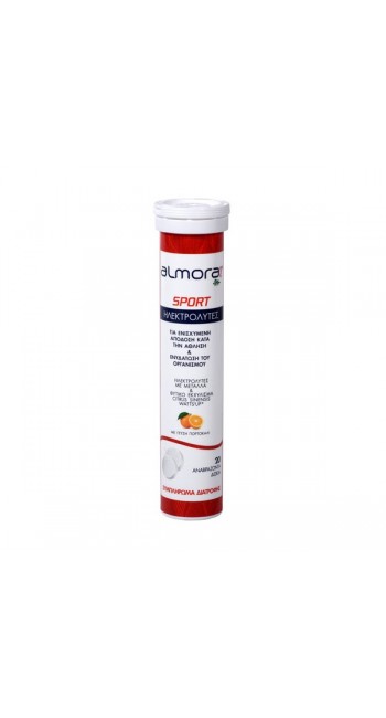 Almora Plus Sport 20 Ηλεκτρολύτες με Γεύση Πορτοκάλι, 20 Eff.tabs