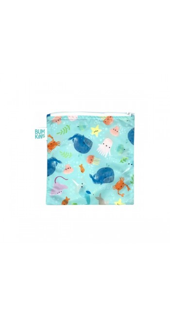 Bumkins Τσάντα Σνακ Ocean Life Large, 1τμχ