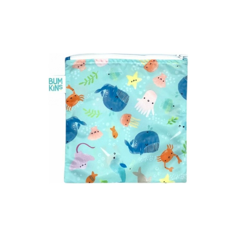 Bumkins Τσάντα Σνακ Ocean Life Large, 1τμχ