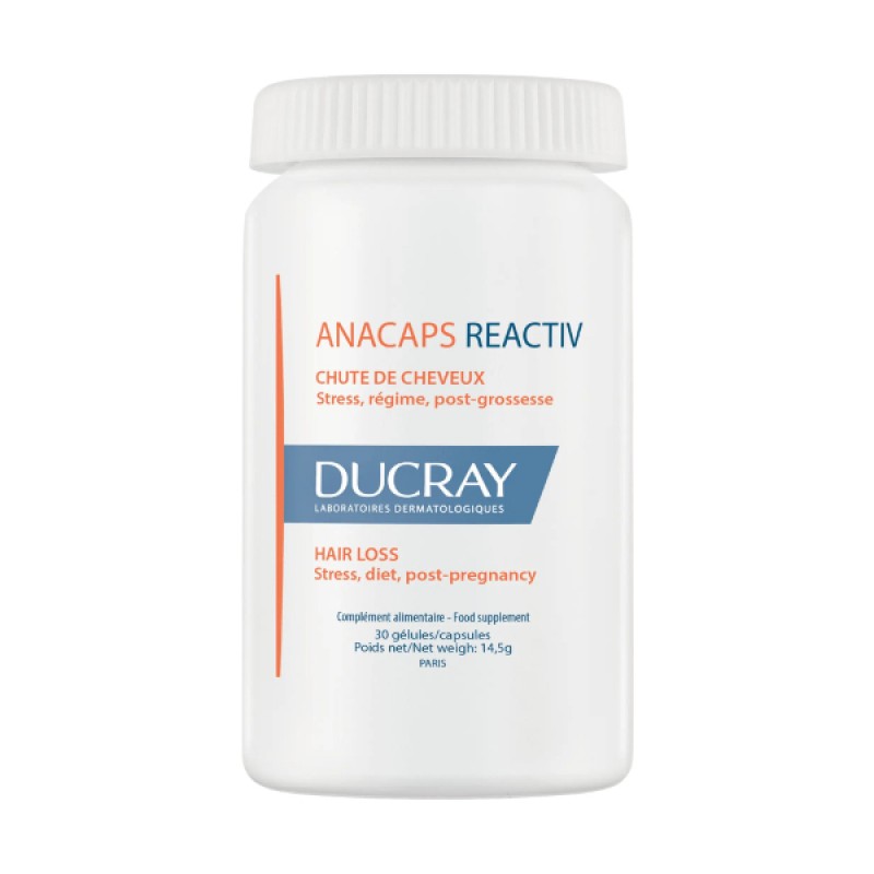 Ducray Anacaps Reactiv Συμπλήρωμα Διατροφής για Τριχόπτωση, 30caps