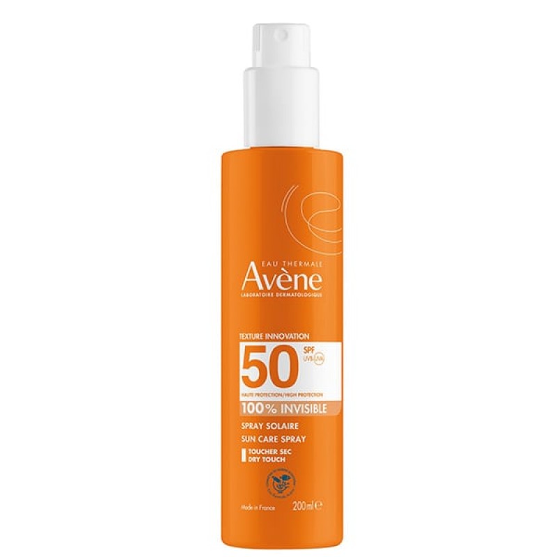 Avene Eau Thermale Spray Solaire 100% Invisible Αντιηλιακό Σπρέυ SPF50+, 200ml Avene Eau Thermale Spray Solaire 100% Invisible Αντιηλιακό Σπρέυ SPF50+, 200ml