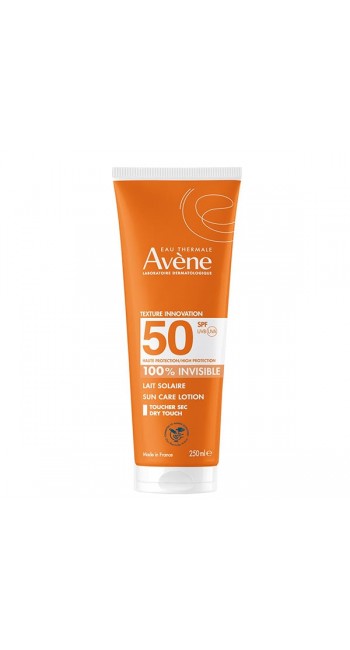 Avene Eau Thermale Lait Solaire Αντιηλιακό Γαλάκτωμα 100% Invisible SPF50+, 250ml