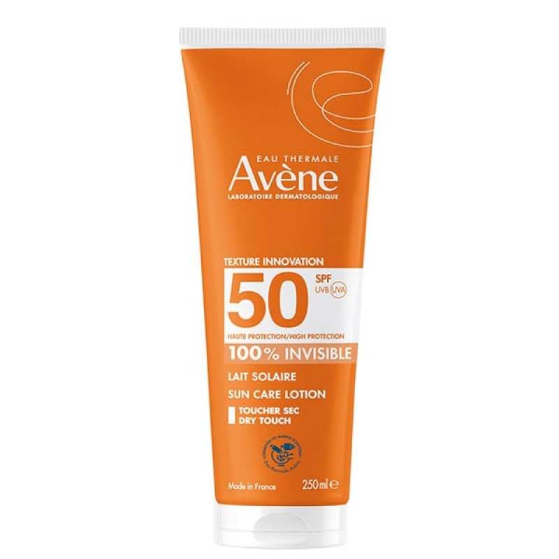 Avene Eau Thermale Lait Solaire Αντιηλιακό Γαλάκτωμα 100% Invisible SPF50+, 250ml Avene Eau Thermale Lait Solaire Αντιηλιακό Γαλάκτωμα 100% Invisible SPF50+, 250ml