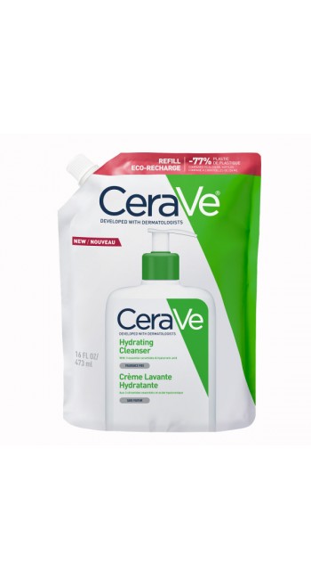CeraVe Hydrating Cleanser Refill Ενυδατική Μη Αφρίζουσα Κρέμα Καθαρισμού για Πρόσωπο και Σώμα, 473ml