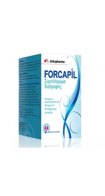 Arkopharma Forcapil Συμπλήρωμα Διατροφής για Τριχόπτωση & Εύθραυστα Νύχια, 60caps 