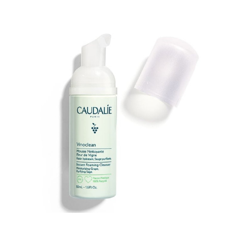 Caudalie Vinoclean Instant Foaming Cleanser Απαλός Αφρός Καθαρισμού Προσώπου, 50ml Caudalie Vinoclean Instant Foaming Cleanser Απαλός Αφρός Καθαρισμού Προσώπου, 50ml