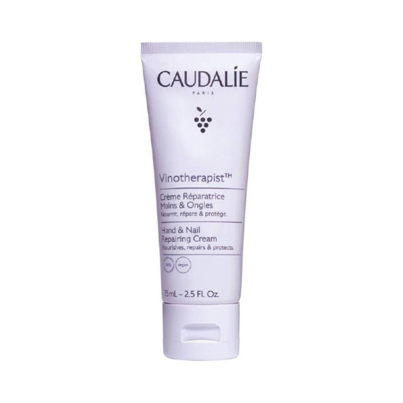 Caudalie Vinotherapist Ενυδατική & Επανορθωτική Κρέμα Χεριών & Νυχιών, 75ml Caudalie Vinotherapist Ενυδατική & Επανορθωτική Κρέμα Χεριών & Νυχιών, 75ml