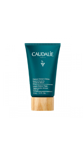 Caudalie Instant Detox Mask Μάσκα Αποτοξίνωσης με Ροζ Άργιλο, 35ml