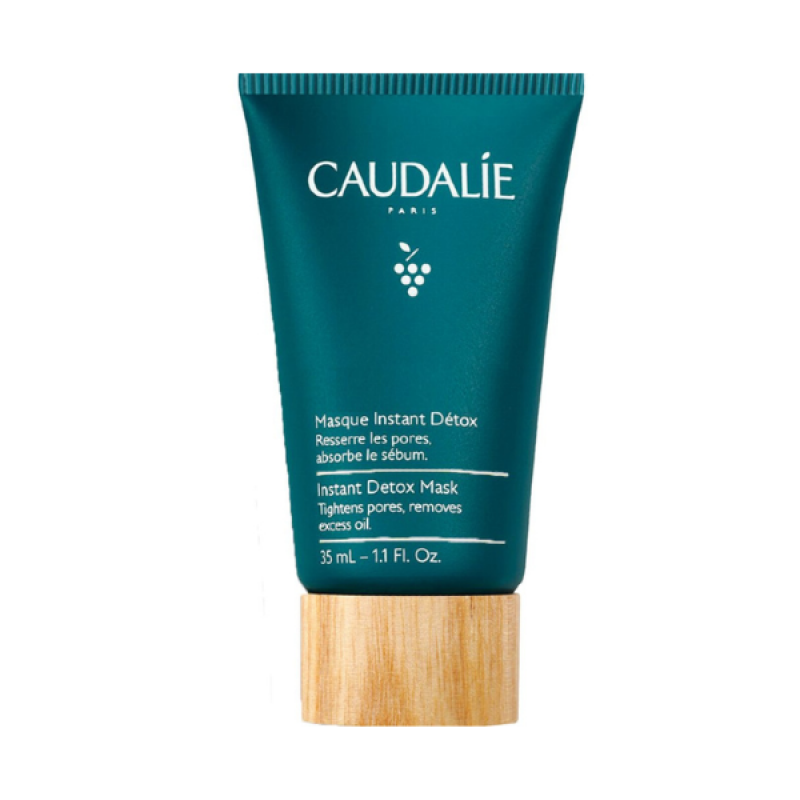 Caudalie Instant Detox Mask Μάσκα Αποτοξίνωσης με Ροζ Άργιλο, 35ml