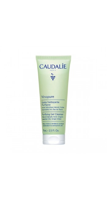 Caudalie Vinopure Purifying Gel Cleanser Καθαριστικό Προσώπου κατά των Ατελειών, 75ml