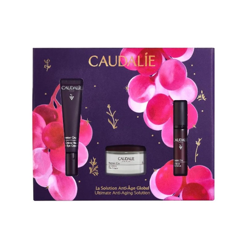 Caudalie Premier Cru Ultimate Anti-Aging Solution Gift Set με Κρέμα Ματιών 15ml & ΔΩΡΟ Κρέμα Αντιγήρανσης 15ml & Αντιγηραντικός Ορός 10ml